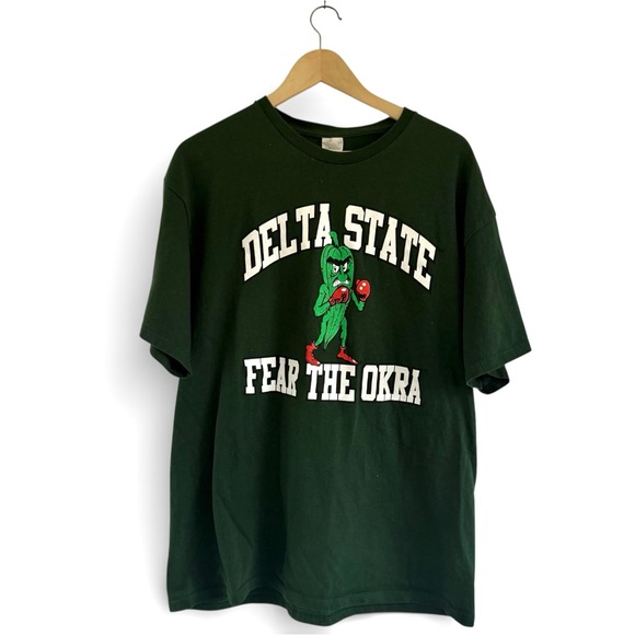 Delta Other - Delta State Dark Green Tee - Fear the Okra